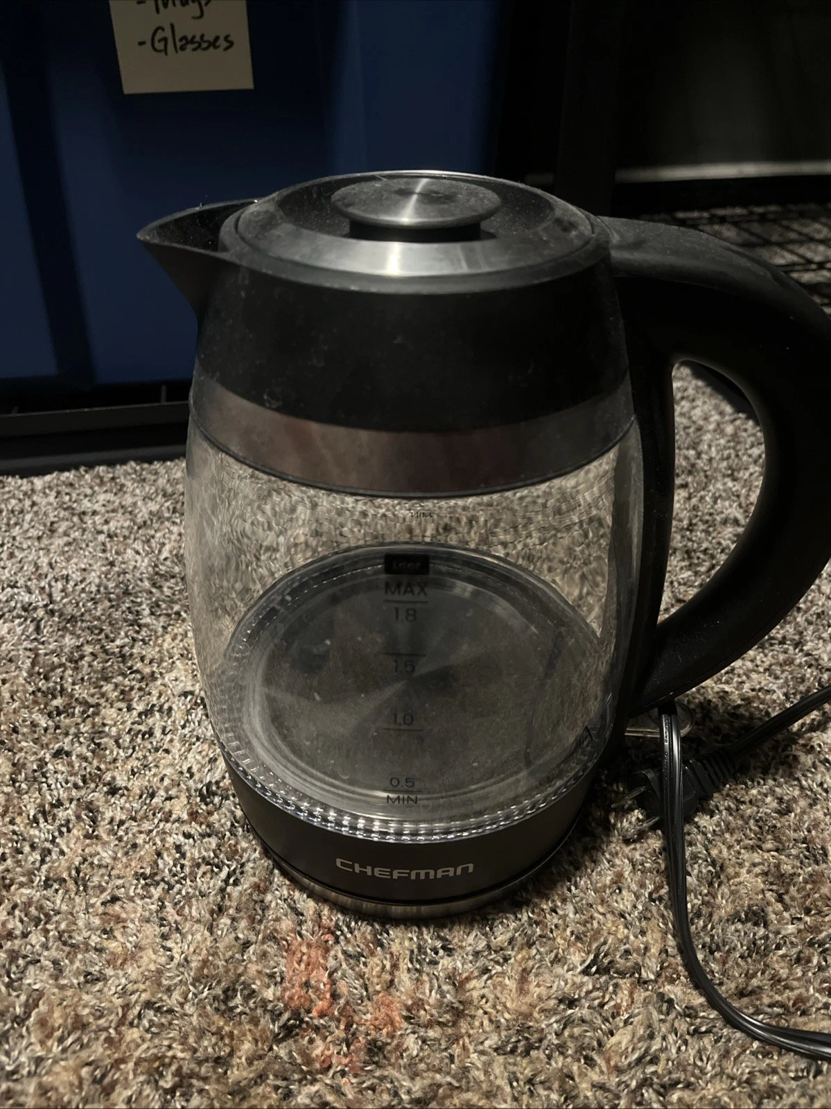 Electric Kettle, 1.8L 1500W, Hot Water Boiler, Removable Lid for Easy Cleaning,
