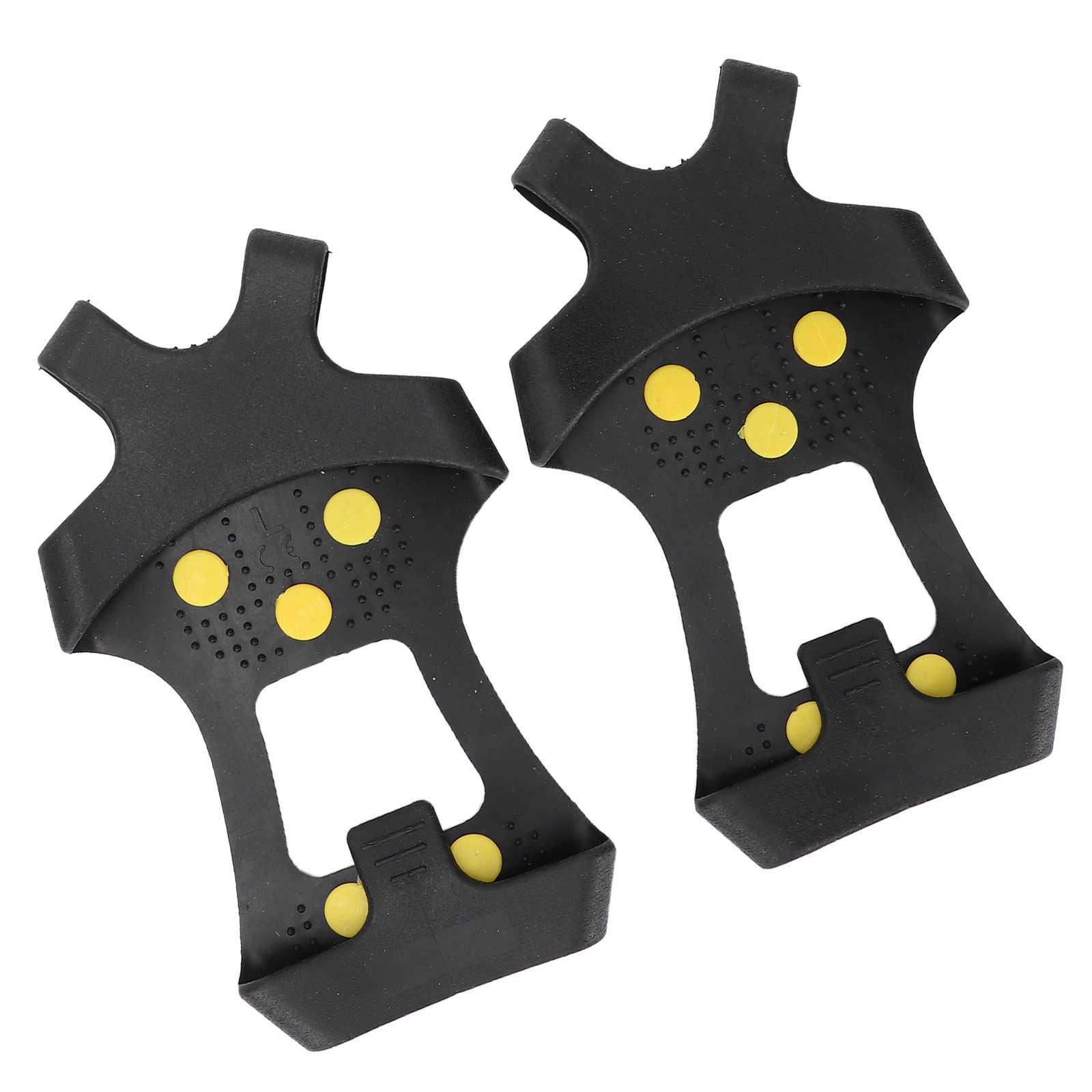 ༝Ice Cleat Spikes Crampons AntiSlip 10 Steel Studs Walk Traction Snow Grips C