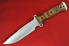 Busse Nano Team Gemini Limited Edition .185" Satin INFI, Magnum Tigerhide Handle