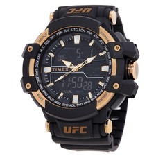 Timex UFC Combat Quartz Analog-Digital Black Dial Men's Watch TW5M58300JT