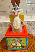 Vintage Original 1976 Mattel Bugs Bunny Pop Up Music Box WORKS GREAT 