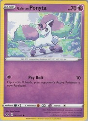 Galarian Ponyta 081/202 Sword & Shield Base Set Common