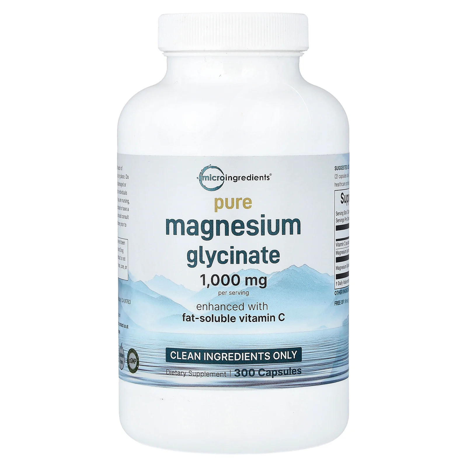 Pure Magnesium Glycinate With Vitamin C 300 Capsules 4490₽