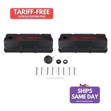 Ford M-6582-Z351B, 2 Pack Black Aluminum 351C Aluminum Valve Cover Set - Black F