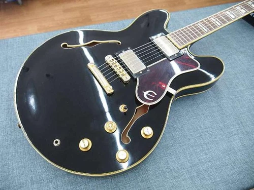 Epiphone Sheraton II Hollow Body 2005 Korea Gold Inlays Used Guitar