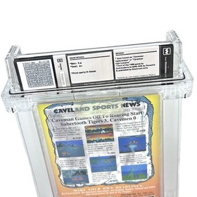 New NES Caveman Games WATA 9.6 Factory Sealed Graded Video Game 1990 DataEast