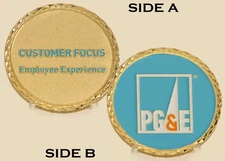 PG&E Customer Focus Employee Experience Challenge Coin-Gold-Toned Collectible_18