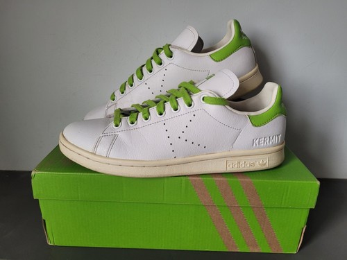 Baskets Adidas Stan Smith x Disney Kermit « Ce n'est pas facile d'être vert » UK 7,5 - Photo 2/18
