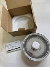 Pampered Chef 1 qt Insulated Serving Bowl Lid White  Hot or Cold Food 100262 NIB