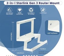 Starlink Gen 3 Router Metal Mount, 2-in-1 Starlink Standard V3 Mesh Router READ