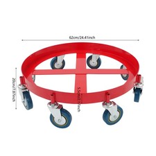Drum Moving Cart, Heavy Duty Oil Barrel Cart with Swivel Casters, Drum Dolly