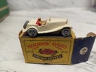 1950's Matchbox Lesney#19A MG,off white in  box all Orig,nice,private Collection