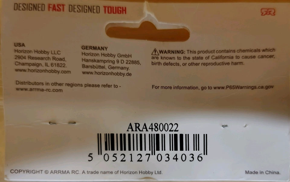 Arrma Kraton 8s Rear Wing 480022 - Image 3 of 3