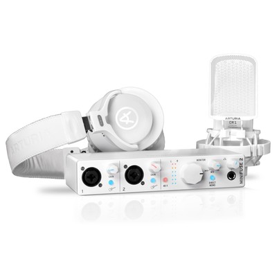 Arturia MiniFuse Recording Pack White USB-Audio Interface+ CM1 + EF1 - USB