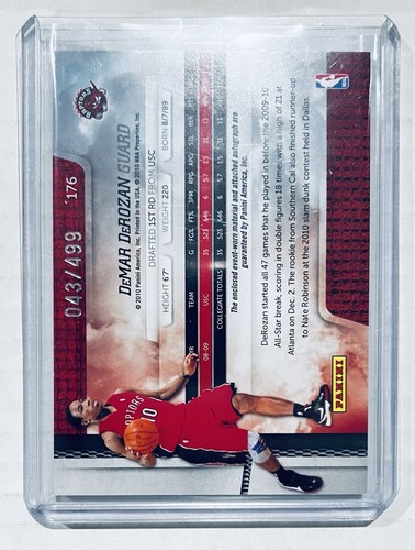 2009-10 Panini Absolute Memorabilia DeMar Derozan Rookie Auto Patch RPA SP /499 - Picture 2 of 2