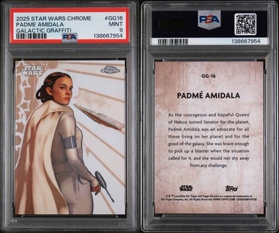 2025 TOPPS CHROME STAR WARS GALACTIC GRAFFITI #GG16 PADME AMIDALA