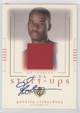 2000-01 Upper Deck Reserve NBA Start-Ups Auto Quentin Richardson #QR-A Auto s7f