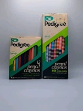 Vintage Pedigree Color Pencils Crayons Empire Pencil Co. 2 Packs 