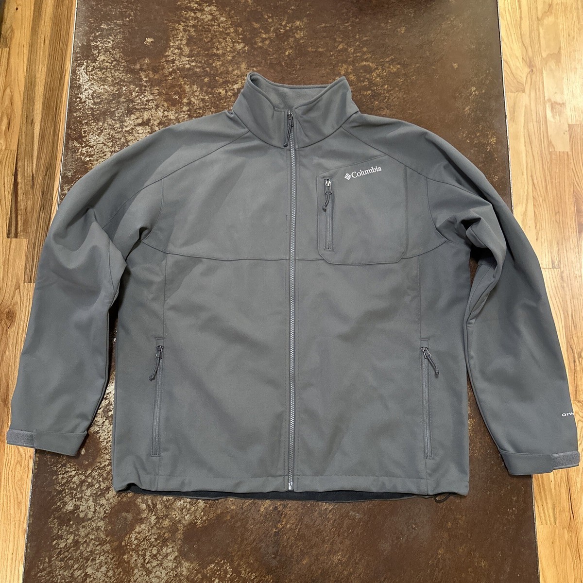 Vintage men’s Columbia Omni-Shield Soft Shell Jacket XL Gray EXCELLENT!