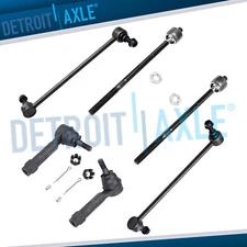 Inner & Outer Tie Rods + Front Sway Bar Links for Grand Caravan Town & Country
