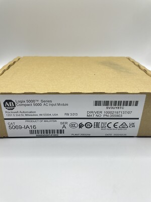 NEW Allen-Bradley 5069-IA16 Compact Logix 5000 Input Module 5069IA16