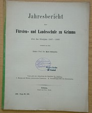 Jahresbericht der Fürsten- und Landesschule ...
