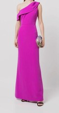 695 Sachin Babi Women's Purple Davis Cold Shoulder Gown Dress Size 6