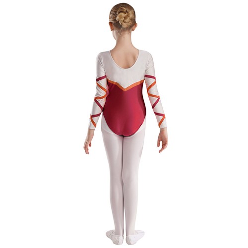 Kids Girls Leotard With Pants Party Jumpsuit And Hair Tie Athletic Bodysuit - Picture 19 of 59