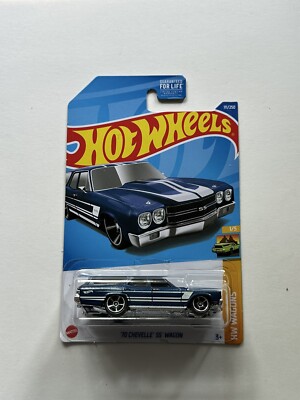 Hot Wheels HCV19 70 Chevelle SS Wagon 111/250 Metalflake Dark Blue Wagons