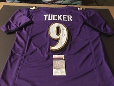 Justin Tucker Autographed Signed Ravens XL Custom Jersey - JSA Witnessed