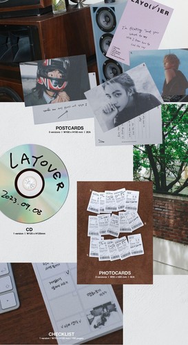 V BTS Album Layover PURPLE Ver. CD+P.Book+Lyric+2p Post+5p P.Card+F.Poster+Gift - Imagen 8 de 10