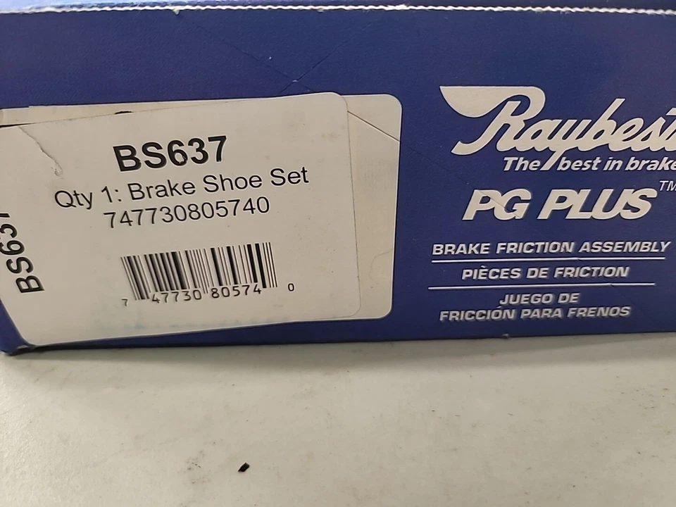 Juego de zapatas de freno trasero para Saturn SL1 1991-2002 Raybestos PG Plus parte BS637 Foto 4 de 4
