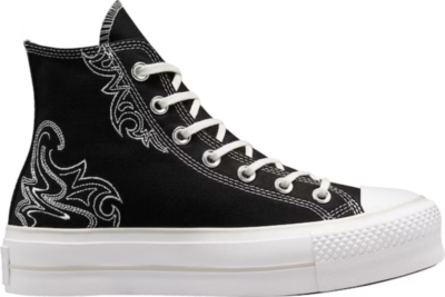 NEW Women's CONVERSE All Star LIFT High 'Western Embroidery' Shoes