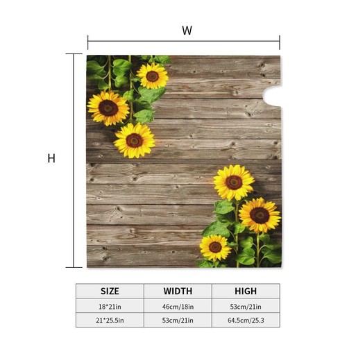 Sunflowers Wood Mailbox Covers Magnetic Post Box Cover Wraps Standard Size 21x18 - Picture 4 of 8
