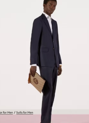 60IT- Gucci London Prussian Blue 2 piece suit - BNWT 604081 | eBay