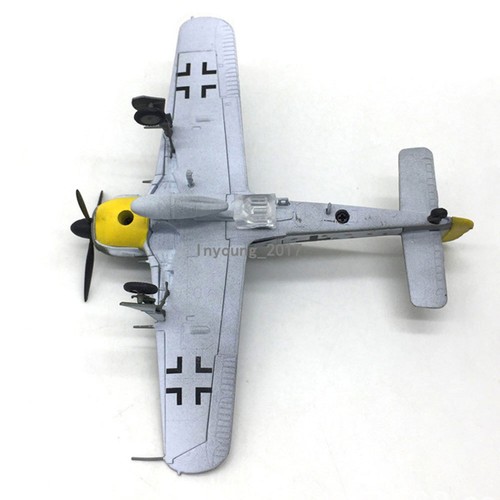 1:72 1945 Segunda Guerra Mundial Focke-Wulf FW-190 avión de combate modelo Die Cast avión modelo - Imagen 9 de 10