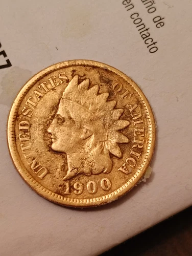 1900 INDIAN HEAD CENT/PENNY VERY SCARCE ERROR BEAUTY NGC MS 62 BN 10% OFF CENTER