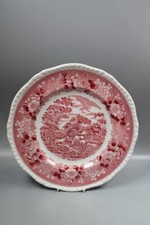 Classic red and white Adams English Scenic Dishes -buy separately