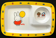 Miffy Children's Plate Tray, 6.25"x9.75" Tableware, Synthetic Material