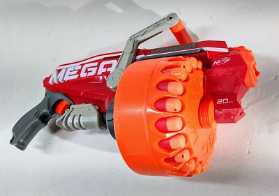 NERF Mega Megalodon N-Strike Foam Dart Rotating Drum Toy Gun Kids