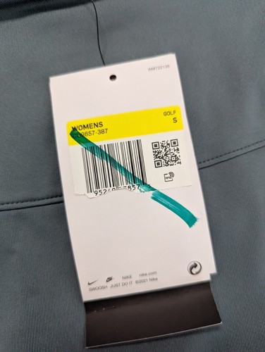 NWT WOMEN'S NIKE DRI-FIT SKORT, SIZE: S, COLOR: LIGHT BLUE/GREEN (J563) - Picture 2 of 3