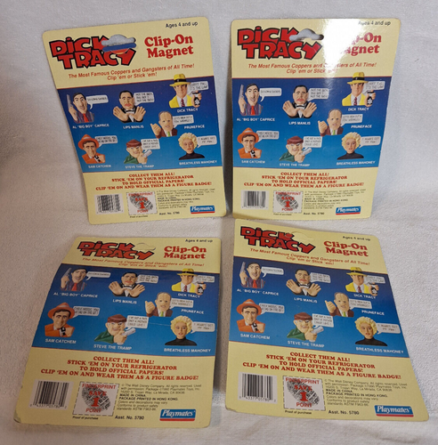 Dick Tracy Clip-on Magnets set, Walt Disney 1990 - Picture 2 of 6