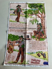 Vintage Kitchen Tea Towel Linen Souvenir WALTSING MAILDA Griffith NSW