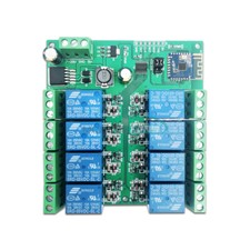 8-Channel Bluetooth 5.0 Relay Module Board  APP Remote Control Switch DC7-28V/5V