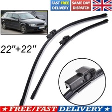 2Pcs For Audi A4 ( B6 ) 2001-2003 UK Front Windscreen Wiper Blades Set 22" 22"