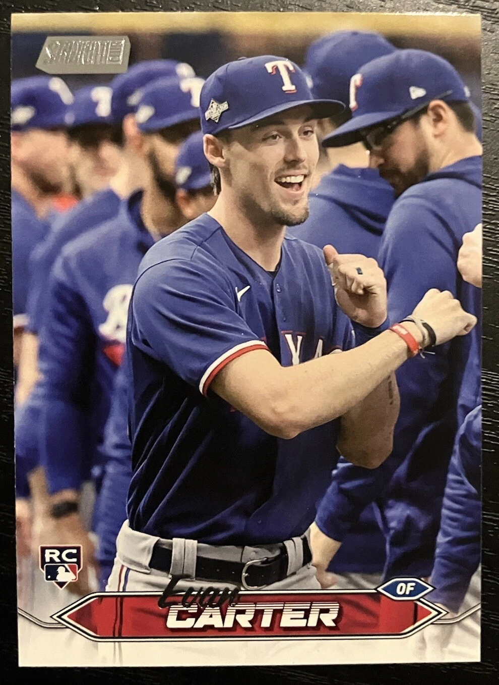 2024 Topps Stadium Club Evan Carter Rookie Card RC #208 Texas Rangers