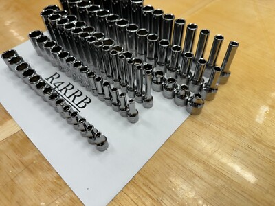 Snap On 9pc 3/8 Drive 6-Point Metric Flank Drive® Deep Universal Socket Set (10, 12-19) - Shop