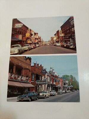 Vtg Lot 2 Postcard Princess Street Kingston Ontario & Louiseville Quebec Canada