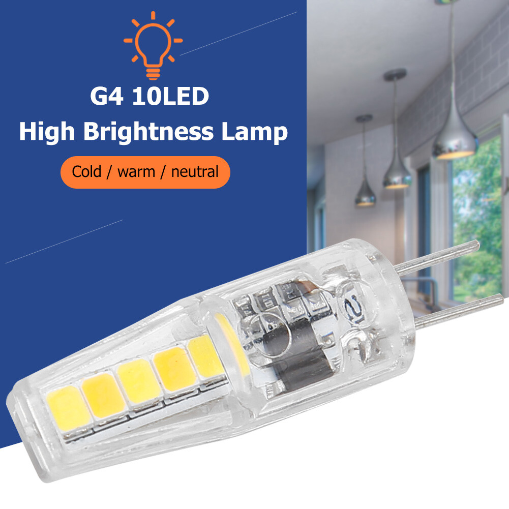 3Color G4 SMD2835 10 LED Lamp Bulb 220V AC 2W for Spotlight Chandelier