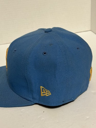Official UCLA Bruins Logo New Era Fitted Cap Hat Blue Yellow Size 7 NCAA - Picture 2 of 8